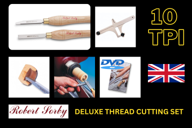 Sorby Deluxe Thread Cutting Set - 10 TPI